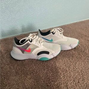 Women’s Nike White and Multicolor Sneakers